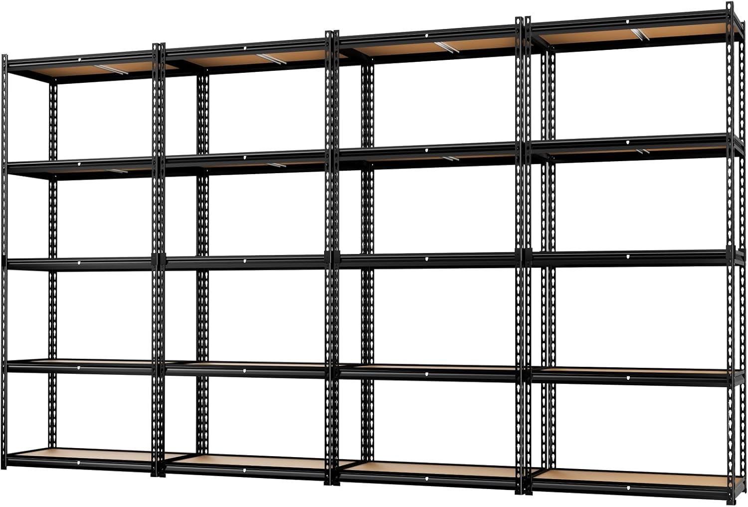LEVELEVE 5-Tier Heavy Duty Storage Shelving Unit, 2020 lbs Capacity, Adjustable Metal Utility Shelf, 48" L x 18" W x 73" H for Garage, Kitchen, Pantry, Basement, Bathroom, Laundry,4 Pack
