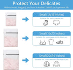3-Pack Heavy-Duty Honeycomb Mesh Laundry Bags (L/M/S), Washing Bags for Delicates, Sweaters, Shoes, Backpacks, Bed Sheets - Garment Protector