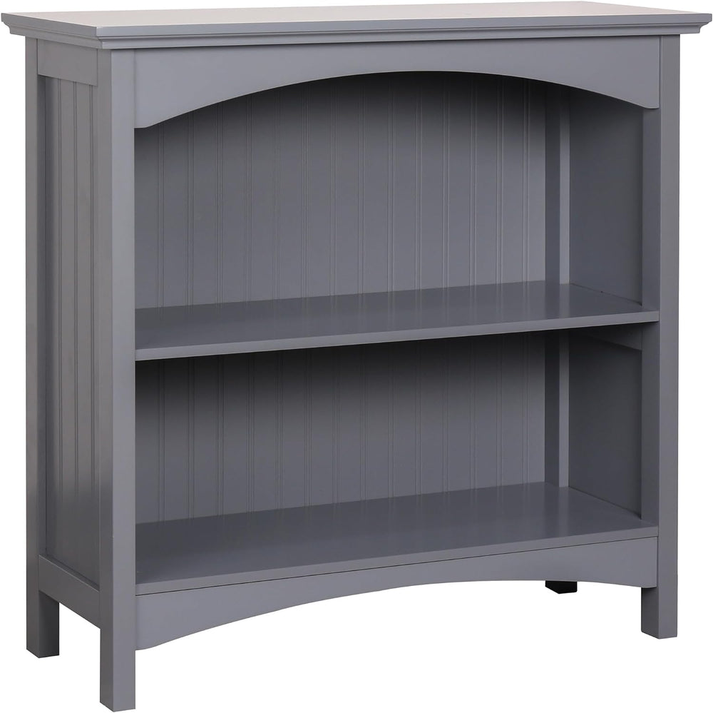 eHemco 2 Tier Bookcase, 29 Inches, Gray