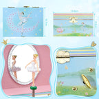 Ballerina Musical Jewelry Box for Little Girls - Keepsake Box for Jewelry & Treasures - Perfect Birthday or Holiday Surprise for Daughter, Granddaughter & Niece