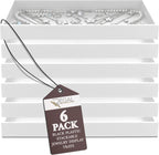 RJ Displays 6 Pack Stackable Jewelry Tray Set, Stackable Plastic Jewelry Organizer Tray, Jewelry Drawer Organizers, Drawers Inserts, Earring Organizer for Women Perfect Trays (White) 14.75x 8.25x1