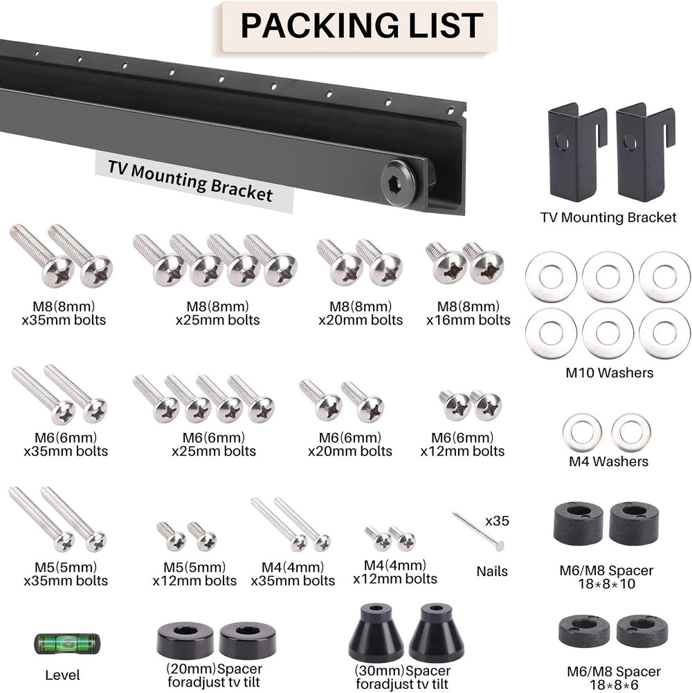 No Stud TV Wall Mount, No Drill Studless Drywall TV Mount, Easy Install | Hea...