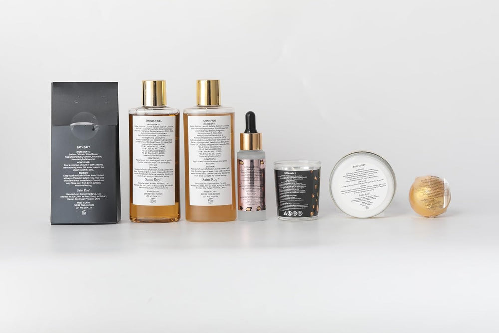 Warm Vanilla Spa Gifts for Women, Spa Bath & Body Gift Basket Skin Care Kit