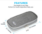 YOUSHARES Insulin Cooler Travel Case - TSA Approved for Ozempic, Mounjaro Injection Pen, Diabetic Medication Cooling Bag for Zepbound, Refrigerated Diabetes Storage Kit with 2 Ice Pack