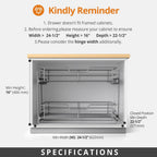 ZOINLIY Pull Out Cabinet Organizer,Slide Out Kitchen Organizers and Storage | Heavy Duty Drawer Cupboard Storage Basket, Smooth Sliding, Chrome Finish