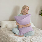 TELUS Pillow Cases King Size 2 Pack, Bamboo Rayon & Lyocell Pillowcase with Envelope Closure, Cooling Breathable Pillow Cover for Hot Sleeper & Night Sweats, 20x40 inch, Light Purple