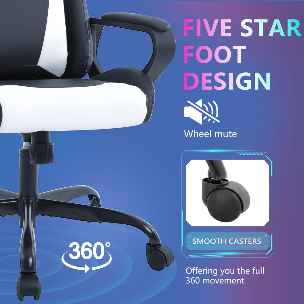 PayLessHere Ergonomic Racing Desk Chair Gaming Chair Computer Chair with Armr...
