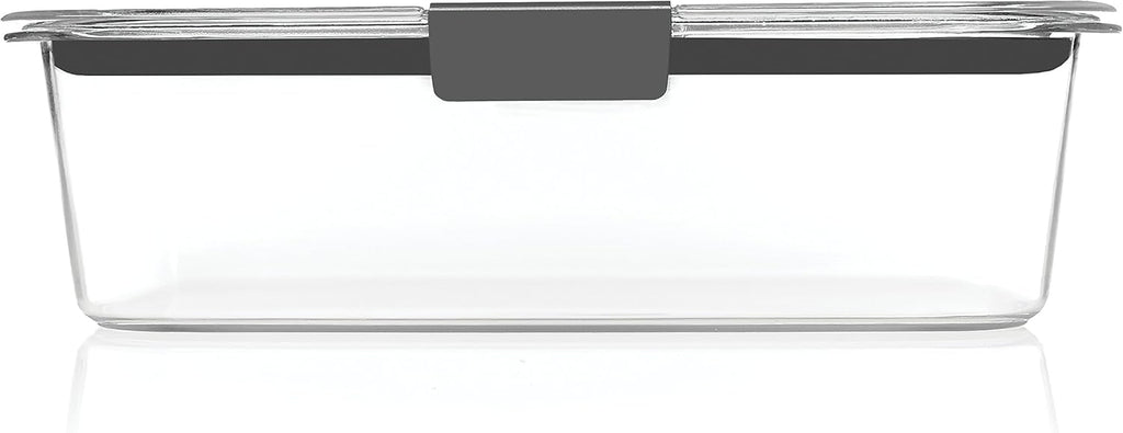 Rubbermaid Brilliance Food Storage Container, Large, 9.6 Cup | Clear | Pack of 2