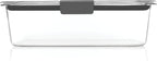 Rubbermaid Brilliance Food Storage Container, Large, 9.6 Cup | Clear | Pack of 2