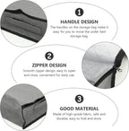 Large Capacity Under Bed Storage Bag Breathable Non-woven Organizer for Quilts Blankets Clothes Foldable Space-saving Storage Bin for Bedroom and Dorm Use
