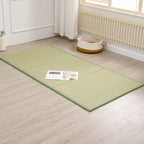 Natural Igusa Rush Grass Floor Tatami Mat,Twin, 79" x 39" x 0.5" | Japanese Portable Folding Firm Traditional Bed Mattress, Foldable Pad Futon,for Sleeping,Sitting,Yoga,Relaxing,Zen