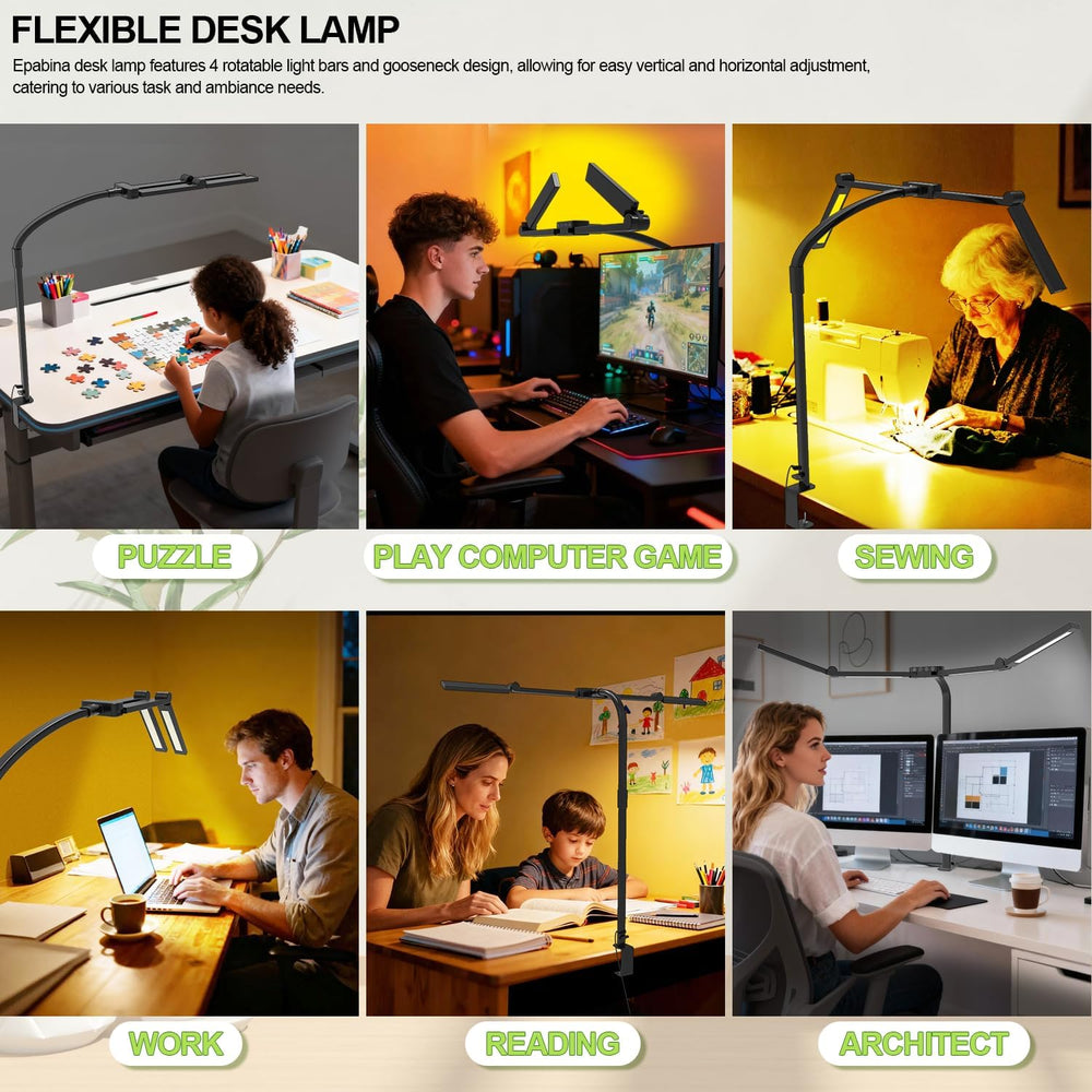24W Bright Led Desk Lamp with Remote, 1500LM Architect Desk Light for Home Of...