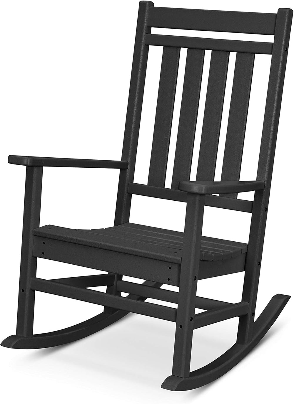 POLYWOOD Estate Rocking Chair, Outdoor Porch Rocker, All-Weather HDPE Patio F...