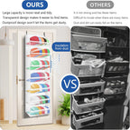 7-layer large capacity Hat Organizer, Hat Rack for Door With Dust Cover, Adjustable Hooks, And Transparent Visible Over The Door Hat Rack, Ideal for Home Organizatio