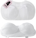 4 Pack Large Bra Laundry Bags for Washing Machine, Lingerie Bag for Washing Delicates Underwear Brassiere, Bra Washer Protector for Laundry (White 4 pack)
