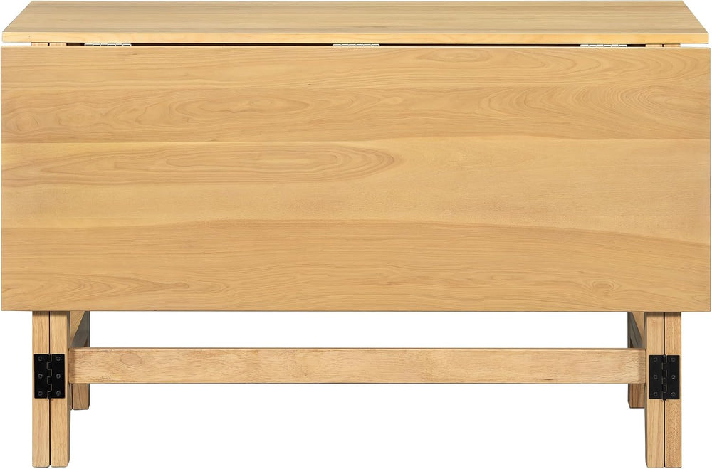 LUMISOL Extendable Dining Room Table for 4, Small Folding Drop Leaf Kitchen D...