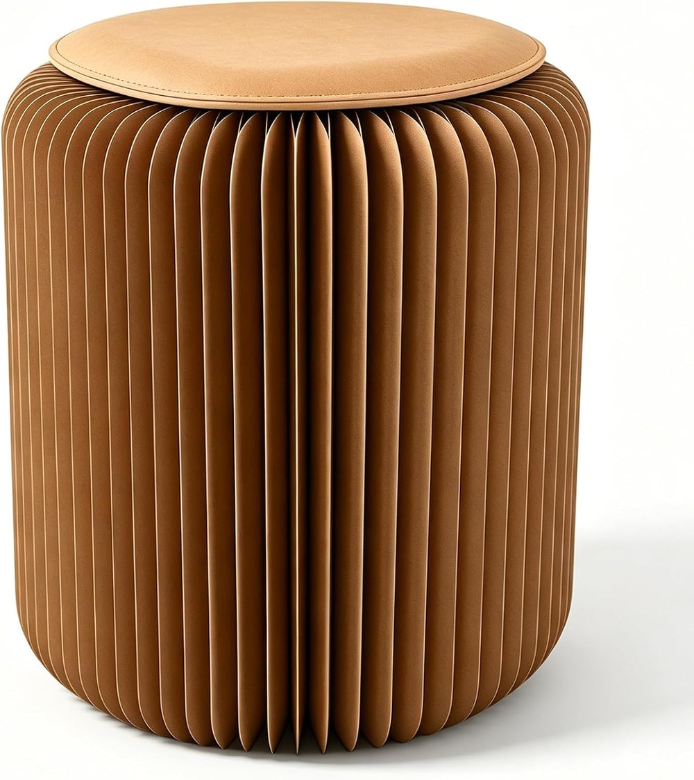 17 Inch Folding Paper Stool, 660lb Load Kraft Honeycomb Structure, 1.2" ...