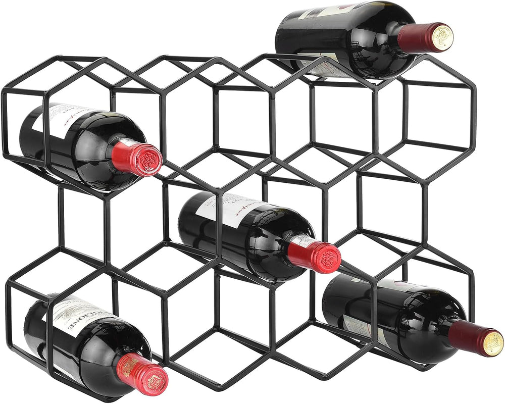 Countertop Wine Rack, 5.3 pounds, Heavier and More Stable Wine Storage Cabine...