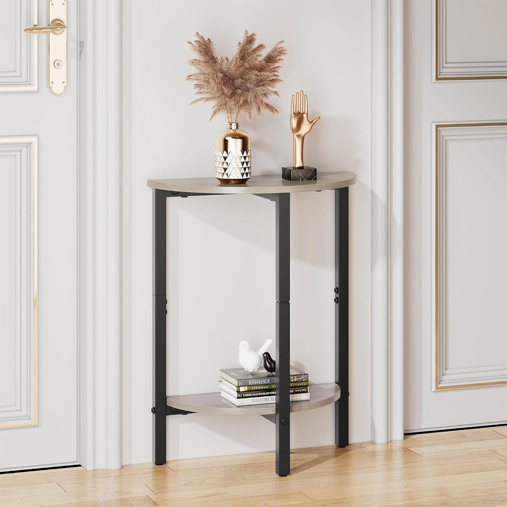Vagusicc Side Tables Small End Tables, Set of 2 Half Round Side Table for Liv...