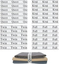 24 Pieces Bed Sheet Organizer Bands, Closet Organization Sheet Straps, Linen Labels Bedding Bands, Elastic Bed Sheet Storage Sheet Keepers （6PcsQueen 6PcsKing 6PcsTwin 6PcsFull）