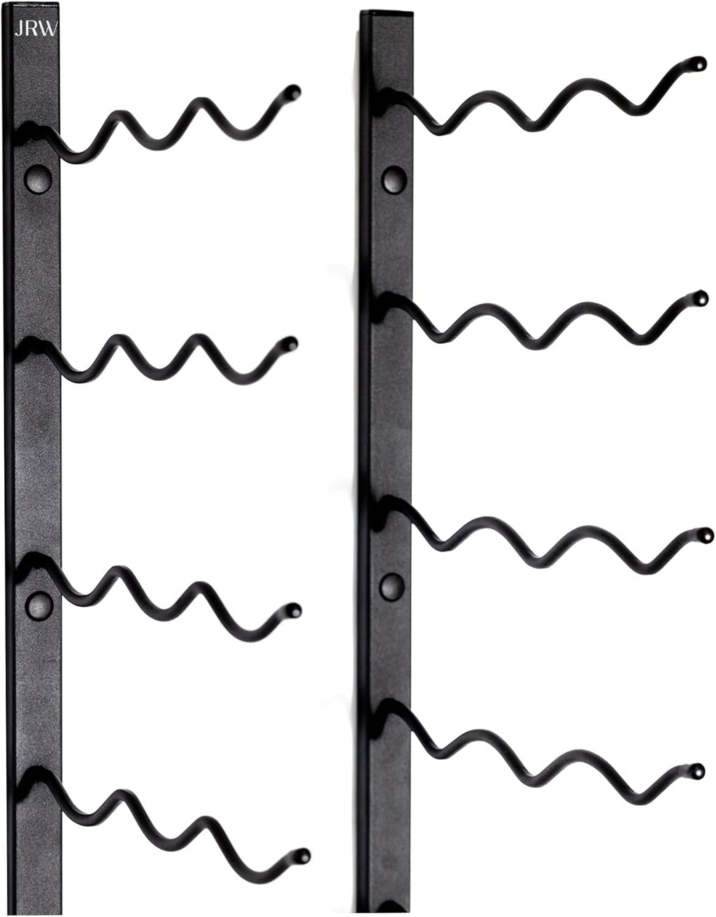 Jagged Ridge Wine Rooms - Premium Wall Mounted Metal Wine Rack - 36 Wine Bottles Holder - Modern Wine Rack, Matte Black - Space Saving for Home, Kitchen, Bar - Designed in Canada by Wine Enthusiasts