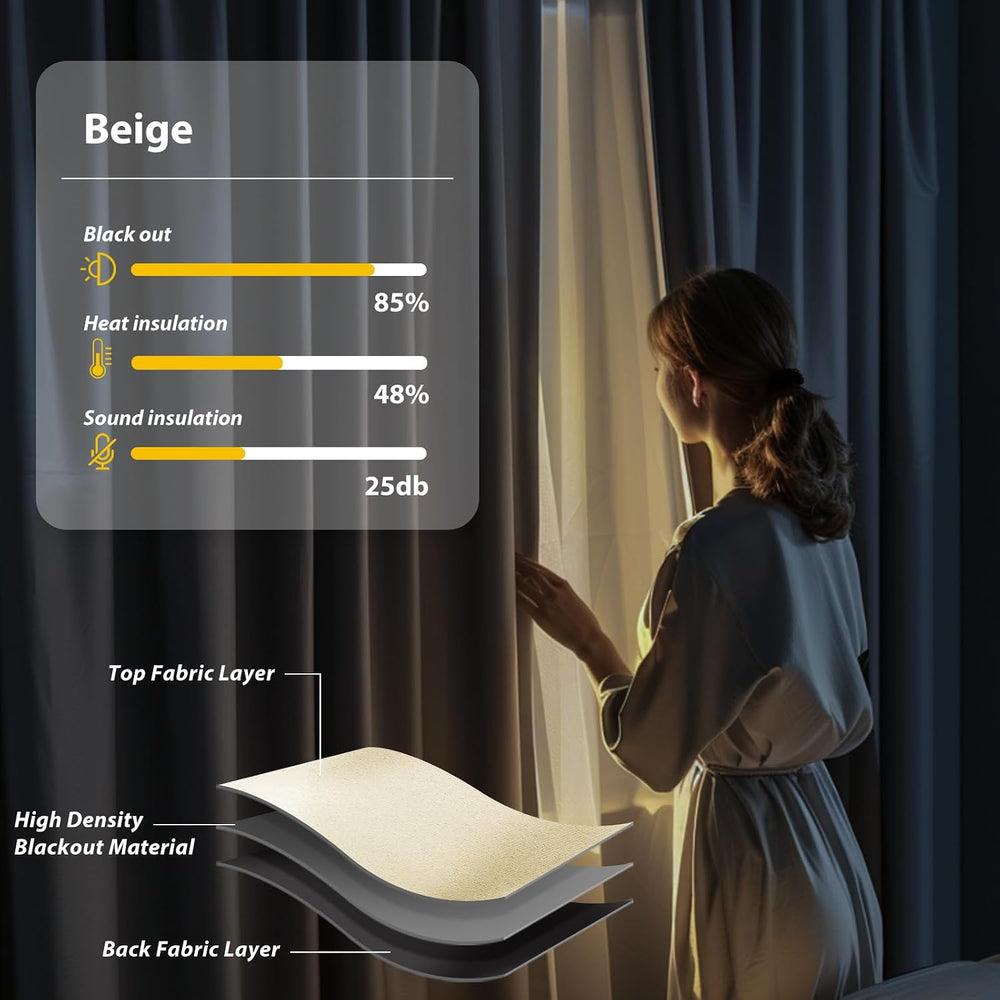 Room Divider Blackout Curtains Flexible Sliding Tracks Sets Ceiling Mounted R...