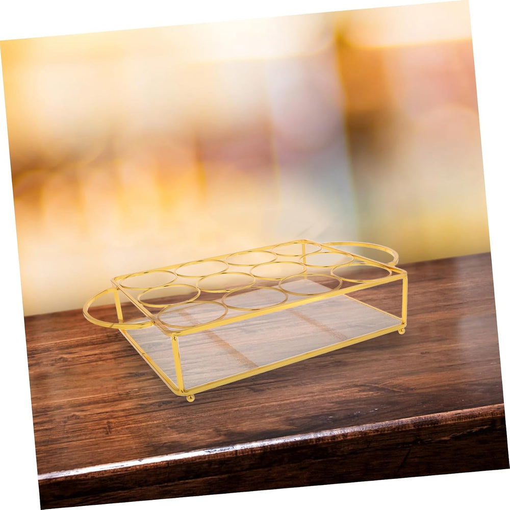 Cabilock Iron Beverage Rack for Countertop Bar Stylish Ktv Drink Organizer fo...
