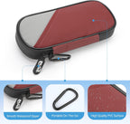 Insulin Travel Case Diabetic with 2 Reusable Ice Packs for Insulin Pen and Other Diabetic Supplies, Insulin Cooler Travel Case for The Daily Life and Trip, Red with Gray