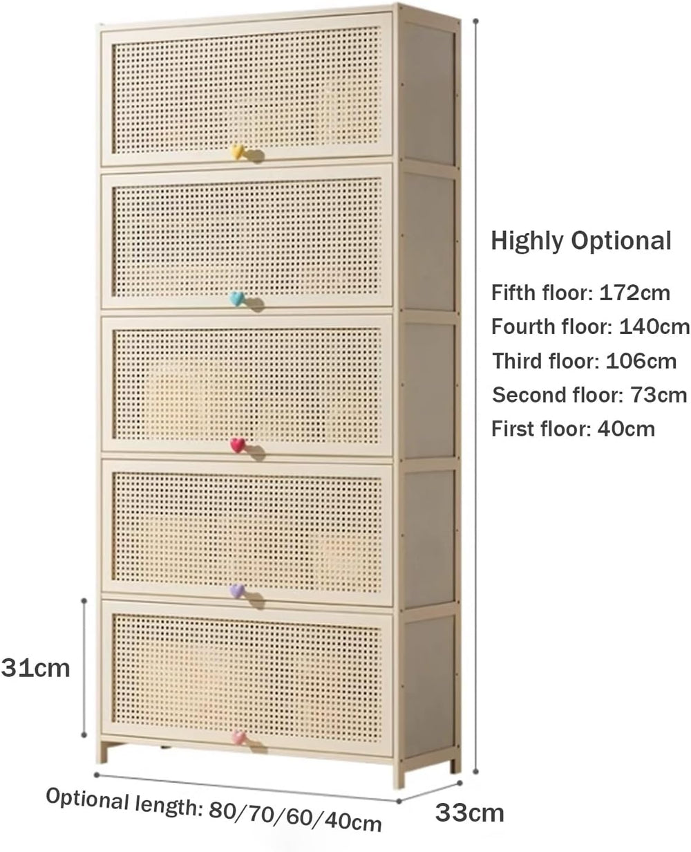13 Inch Wide Kitchen Cabinet Storage Natural Bamboo Material Flip Up Hover Do...