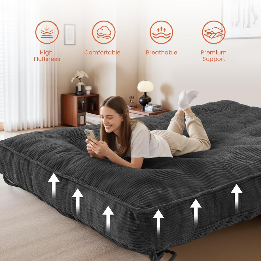 8" Futon Mattress Full Size, Futons Sofa Bed Sleeper Couch Bed, Roll Up ...