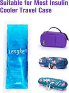 4 Pack Ice Pack for Insulin Cooler Travel Case - TSA Approved Ice Packs for Diabetic Travel Case and Travel Medicine Organizer,Small Gel Ice Pack for Refrigerated Medicine Travel Case by Leng Ke