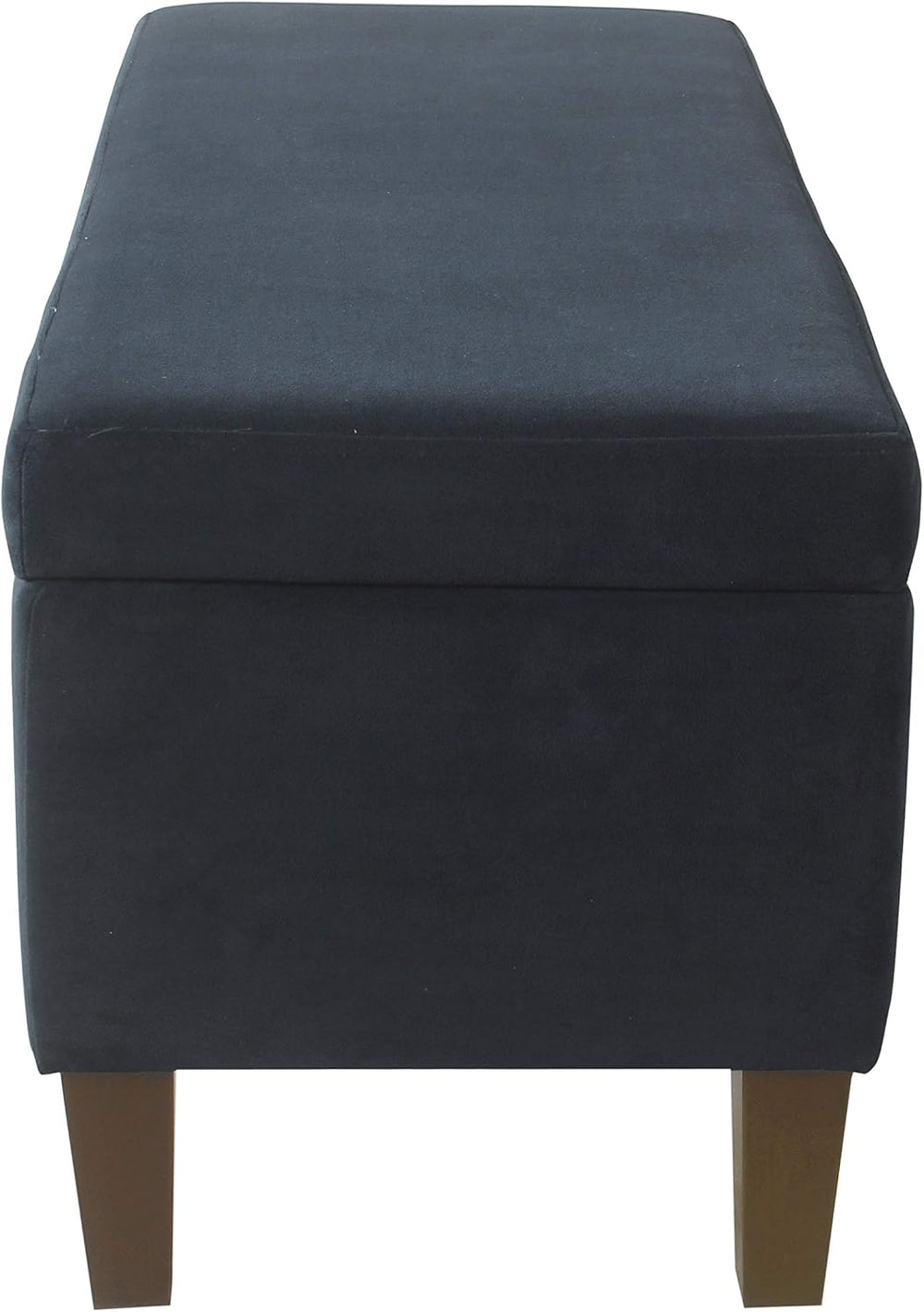 HomePop 36" Storage Ottoman Bench with Hinged Lid - Navy