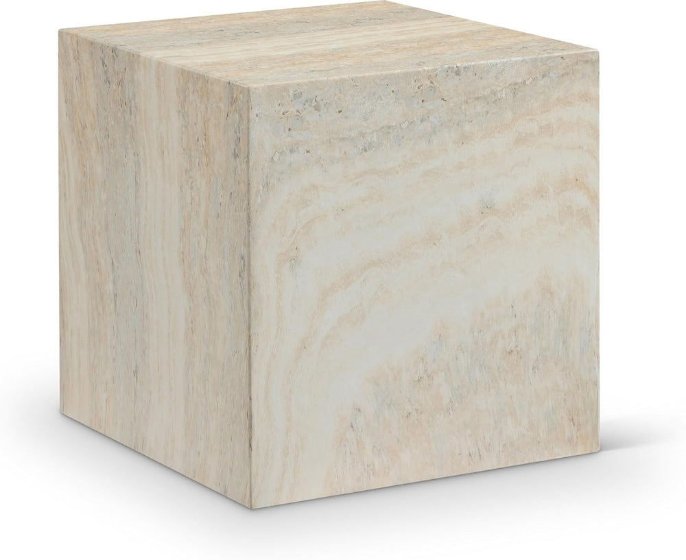 Meridian Furniture 99029Travertine-ET Piazza Collection Art Deco Indoor/Outdo...