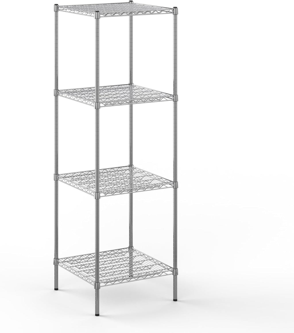24" Deep x 24" Wide x 74" Height Wire Shelving Kit | 4-Tier | NSF Commercial Storage Rack Unit