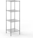 24" Deep x 24" Wide x 74" Height Wire Shelving Kit | 4-Tier | NSF Commercial Storage Rack Unit