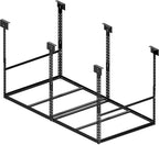 3x6 Ft Overhead Garage Storage Rack, 28-41 inch Height Adjustable Ceiling Mounted Organization Rack, 550 lbs Weight Capacity, 36"x72" Heavy Duty Space-Saving Metal Rack for Garage Storage