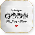 Friend Gifts for Women, Thank You Gift for Best Friend, Golden Girls Merchandise, Ceramic Jewelry Dish Tray, Trinket Dish, Friendship Gift for Friends Sisters Bestie BFF, Thank You for Being A Friend