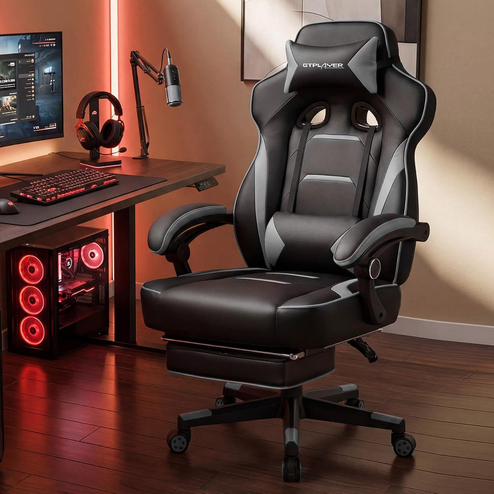 GTPLAYER Gaming Chair for Adults, Big and Tall 350LBS Heavy Duty Office Chair...