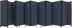 Versare Room Divider 360 Portable Wall Partition | Folding Panels | Large Freestanding Divider | Locking Wheels | Temporary Room Separator