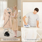 Adjustable Steamer Stand for Clothes, Portable Steamer Rack for Clothes, Steam Iron Stand (GRAY)