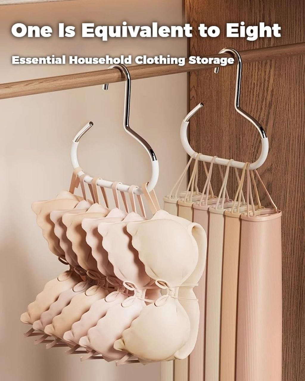 Durable Steel Hangers: Maximize Closet Space with Versatile Storage, Multifunctional Steel Hangers, Heavy Duty Closet Organizer Hooks for Hats, Scarves, Belts, Ties, Bra, Anti-Slip (Black, 12 PCS)
