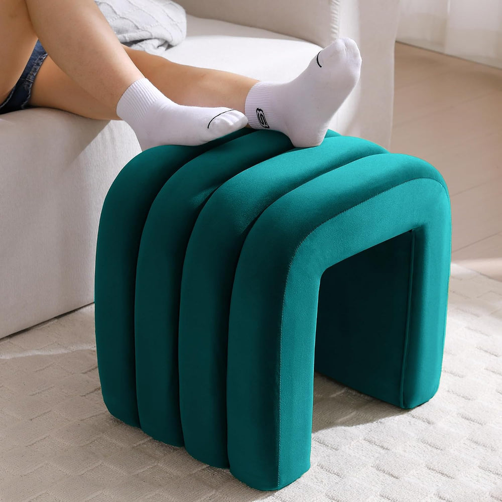 Multi-Functional Ottoman Stool, Footrest for Couch, Modern Vanity Stool for M...