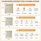 6-Piece Bag, Durable Cotton Mesh Laundry Bag, Sturdy Zipper, Breathable Mesh, Exquisite Laundry Bag for Underwear, Clothes, Pants, Shoes and Socks