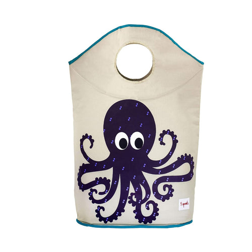 3 Sprouts Baby Laundry Hamper, Handles and Lid, Storage Basket, Octopus | Handles and lid, Large storage basket, Toy bin, Nursery room decor, Baby clothes organizer, Bedroom or playroom storage