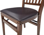 Stakmore School House Folding Chair, Walnut (Set of 2)