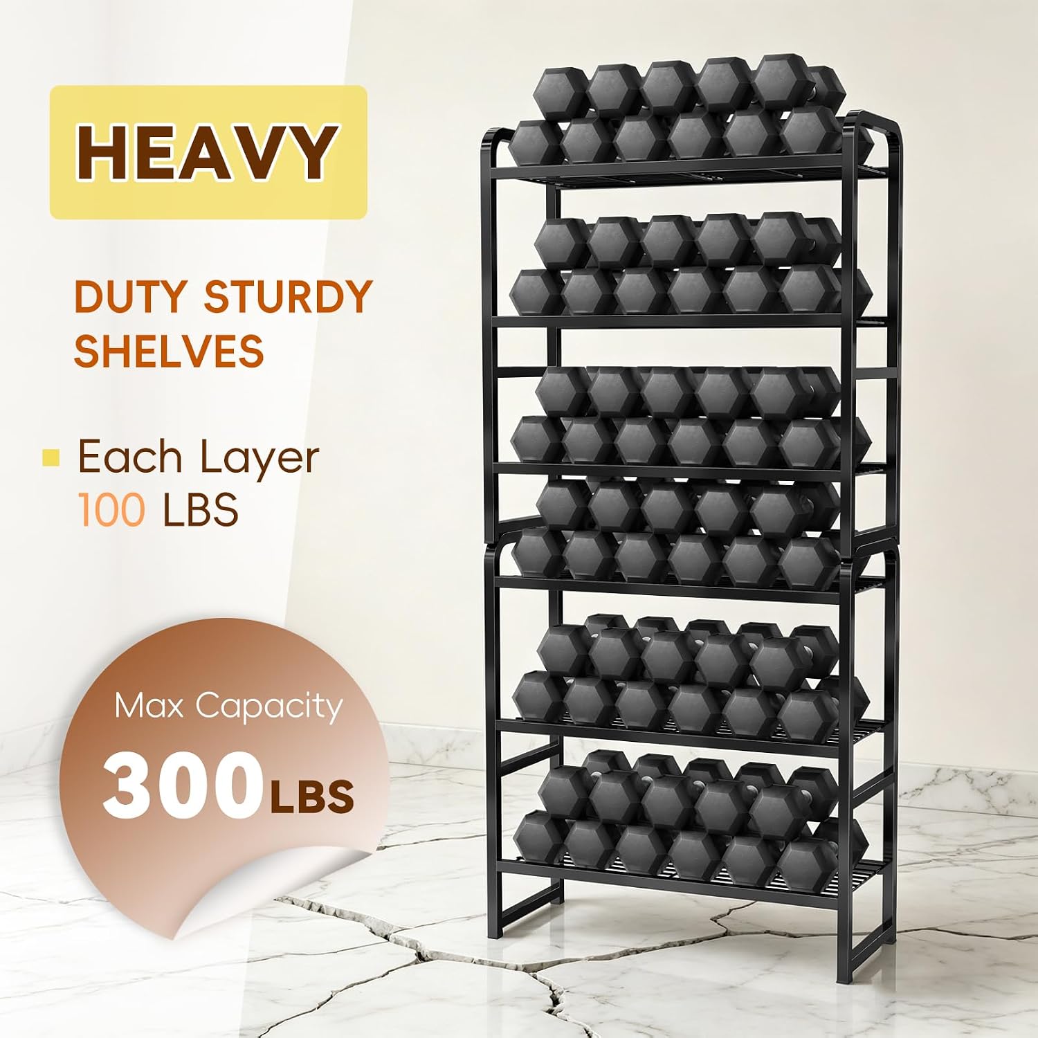 3 Tier Simple Shelf Organizer for Indoor Outdoor, Waterproof Heavy Duty Steel Shelving Unit Plant Stand for Living Room Bathroom Balcony Garden, Easy Assemble, Pitch Black