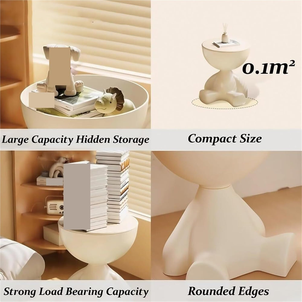 Stylish Circle Side Table Round Coffee Table Nightstand Modern Decor Furnitur...