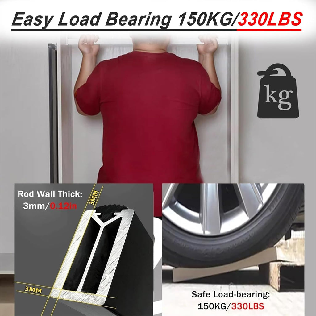 Square Closet Rods-Cuttable, Removable-Heavy Duty Black Wardrobe Rods and Brackets-Commercial, 12 16 18 24 28 30 60 72 In-Suitable for.Laundry.Home.Hotel.Clothing Store (Silver,48in)