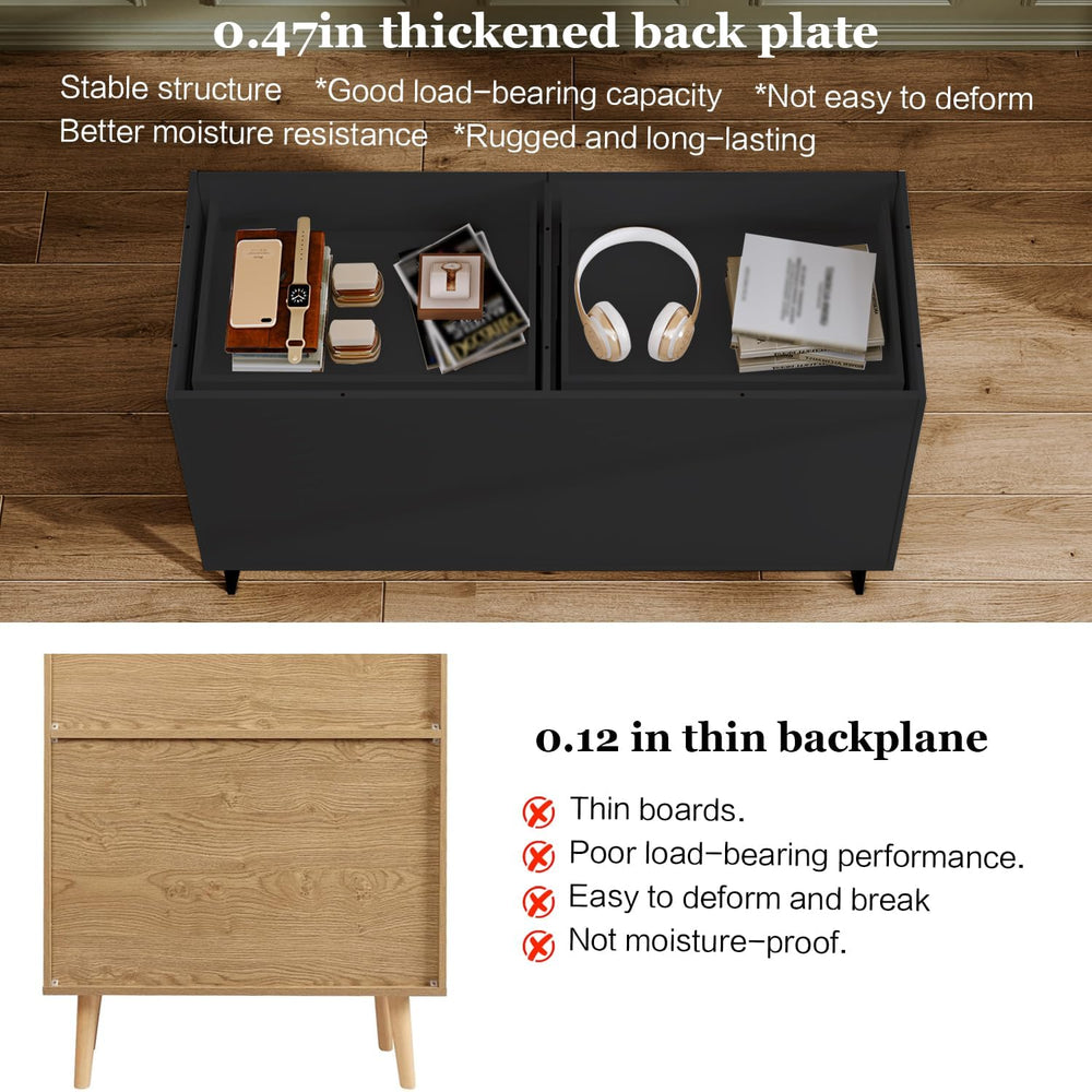 Chrangmay Modern Chest of Drawers with 6 Drawers,Deep Drawers,Clothes Organiz...