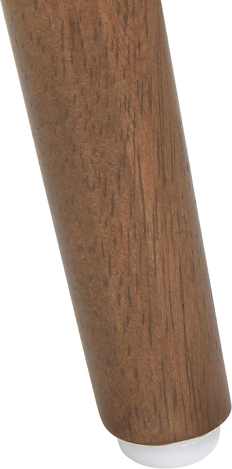 Newburg Mid-Century Modern Dining Bench, Mocha/Walnut | Upholstered Seat, Moc...